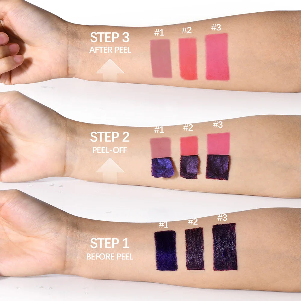 Long Lasting Lip Inks Korean Matte Lip Tint Peel Off Matte Tick for Lips Stick Free Shipping Liquid Lipstick Waterproof Makeup - Tasawoq