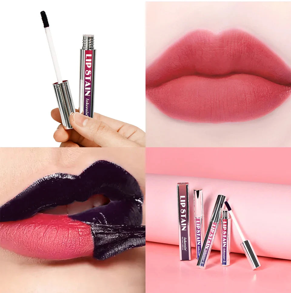 Long Lasting Lip Inks Korean Matte Lip Tint Peel Off Matte Tick for Lips Stick Free Shipping Liquid Lipstick Waterproof Makeup - Tasawoq