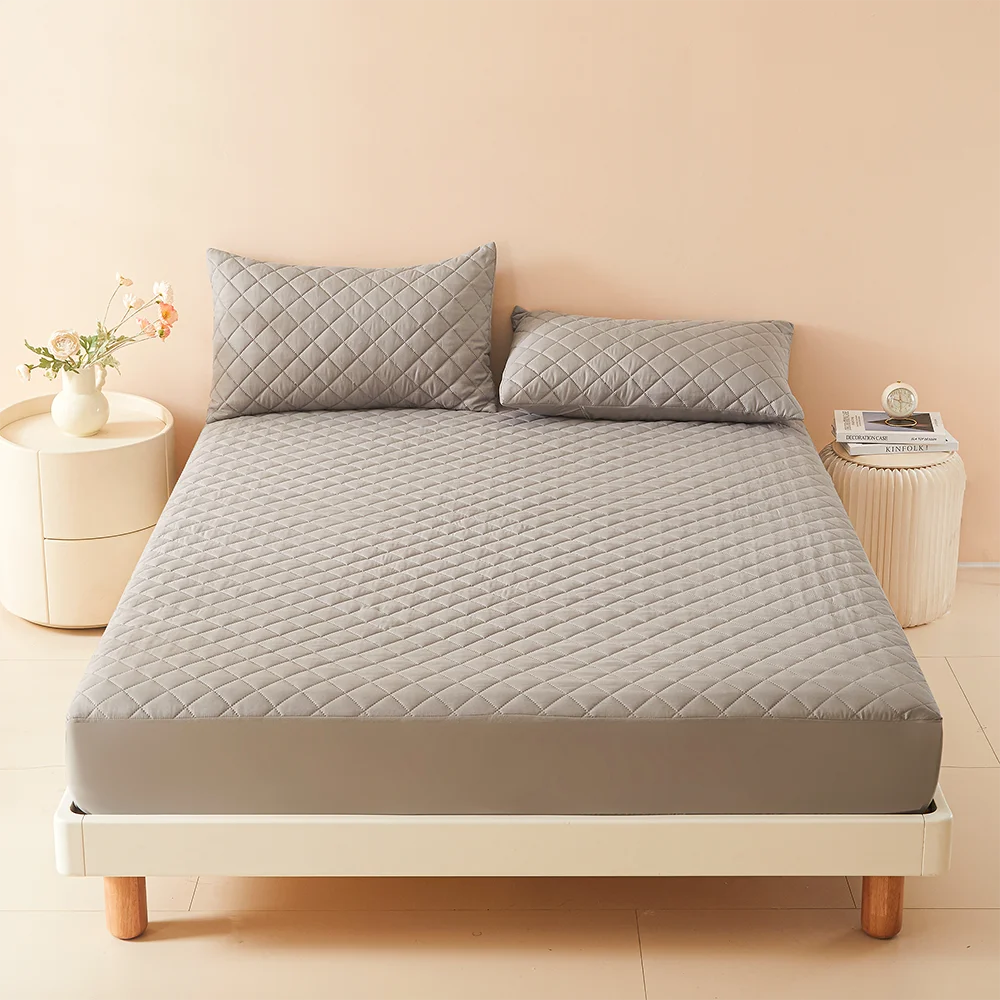 1pc 3D Air Fabric Thick Mattress Cover, 100% Waterproof Mattress Protector, Soft and Breathable Fitted Bed Sheet (No Pillowcase) - Tasawoq
