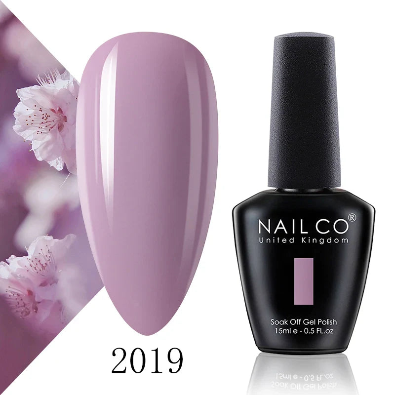 NAILCO 15ml Fresh Series Gel Nail Polish Design UV&LED Nail Gel Spring Summer Color Vernis Nail Art Glitter All For Manicure Set - Tasawoq