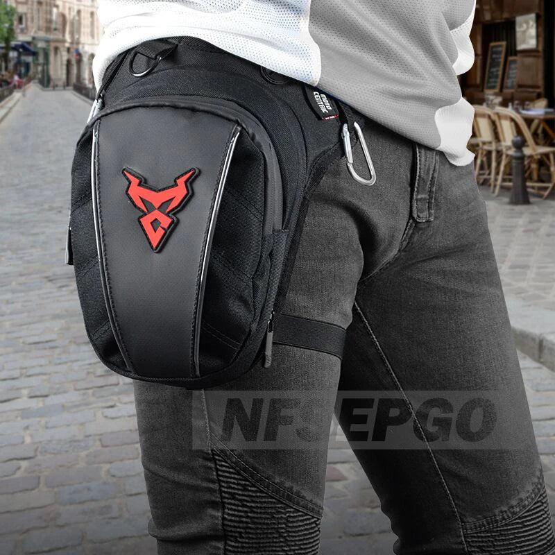 Motorcycle Leg Bag Waterproof Thigh Belt Hip Hum Messenger Waist Bag Travel Tour Riding Fanny Pack Men Women Tactical Travel Bag - Tasawoq