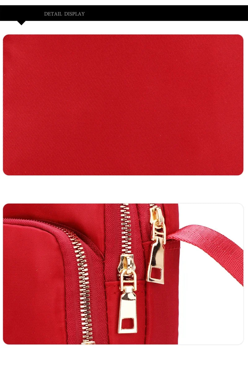 Women Bag Waterproof Shoulder Bag Crossbody Zipper Mobile Phone Lady Female Multifunction Handbag Wrist Purse Womens Pouch - Tasawoq
