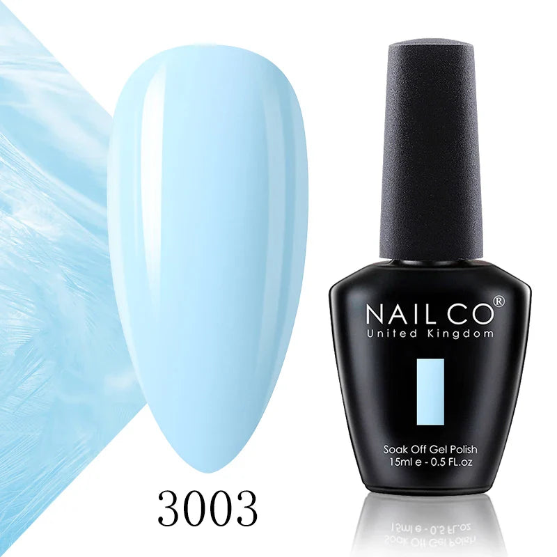 NAILCO 15ml Fresh Series Gel Nail Polish Design UV&LED Nail Gel Spring Summer Color Vernis Nail Art Glitter All For Manicure Set - Tasawoq