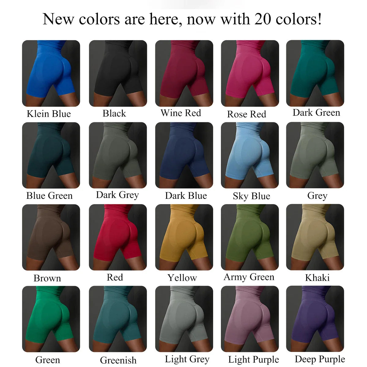 Seamless Shorts for Women Yoga Shorts Push Up Booty Workout Gym Shorts Fitness High Waist Sports Short Women Clothing - Tasawoq