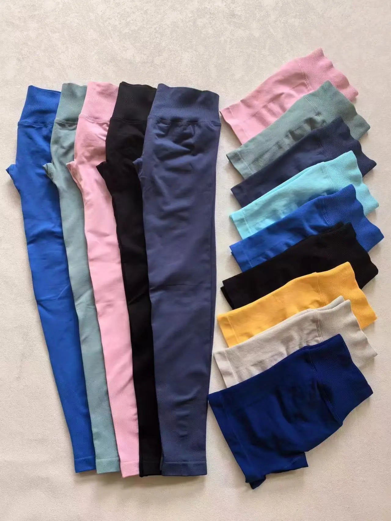 Seamless Sporty Leggings High Impact Yoga Leggings Fitness Pants Butt Lifting Tights Tummy Control Squat Proof Workout Tights - Tasawoq