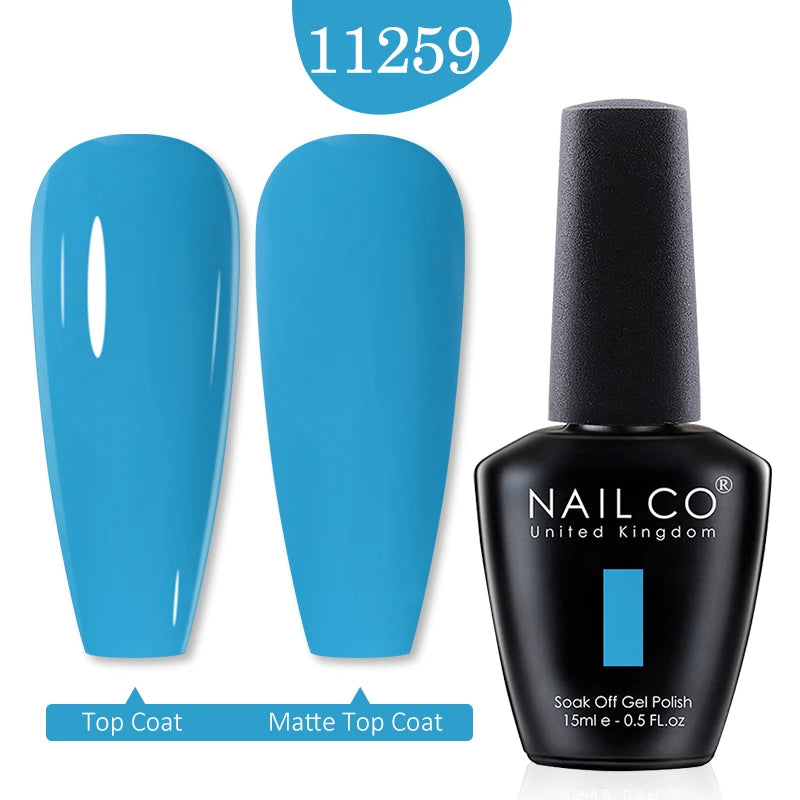 NAILCO Red Colors Series 15ML Nail Gel Polish Nail Supplies Semi Permanent For Nail Art Manicure Soak Off LED UV Hybrid Varnish - Tasawoq