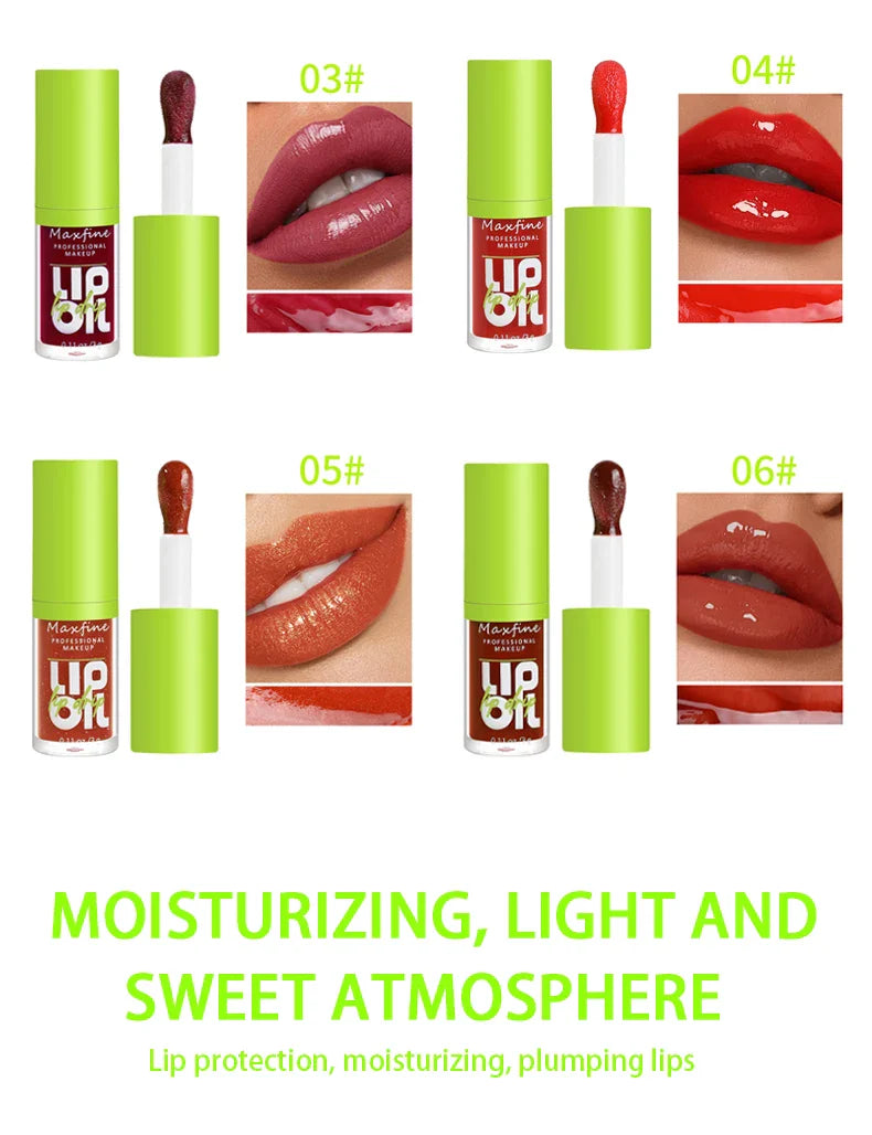 6-tone moisturizing lip gloss luminous oil lip gloss, moisturizing transparent liquid lip gloss, natural lip enhancer, make lips - Tasawoq