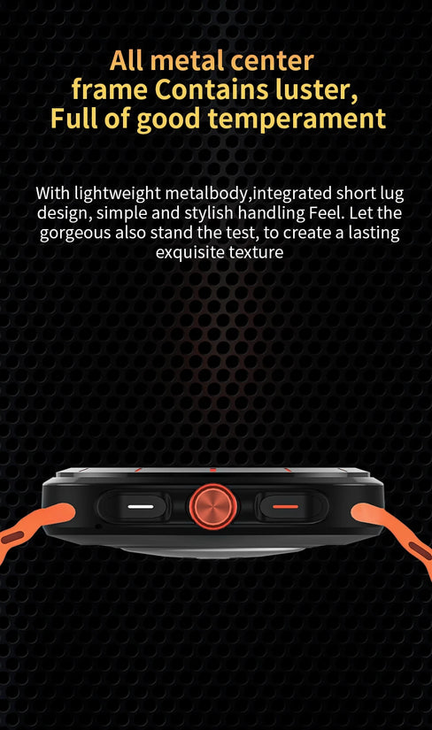 LAXASFIT Watch 7 Ultra Smartwatch Bluetooth Talk HD AMOLED Screen Fitness Tracker Health Monitoring Smartwatch for Android IOS - Tasawoq