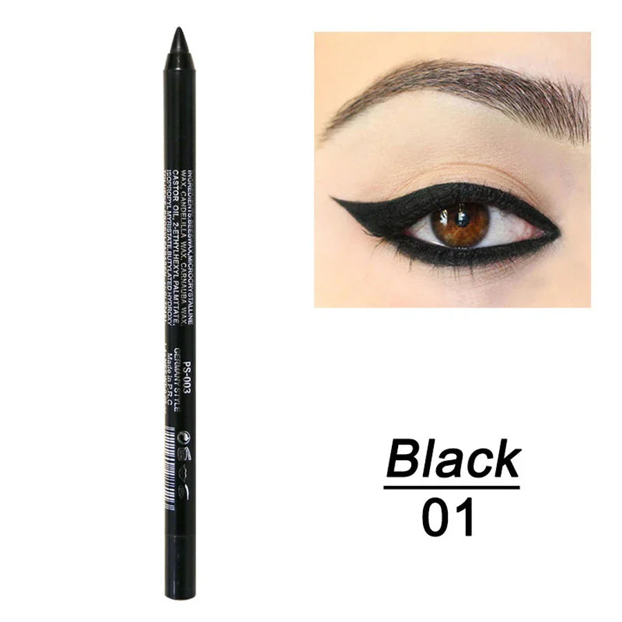 14-Color Colourful Eyeliner Pen, High Pigmented Pearly Shimmer Metallic Smokey Punk Gothic Style Eyeliner, Long Lasting Waterpro - Tasawoq