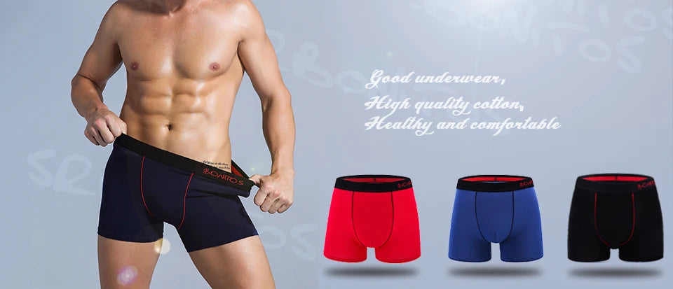 Cotton Print Boxers For Man Underwear Mens Boxer Shorts And Underpants Sexy Men's Panties Plus Size Calecon Homme Brands - Tasawoq
