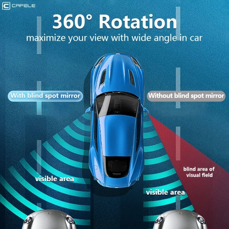 2pcs Blind Spot Mirror Car Rearview Mirror HD Adjustable-Degree Convex Glass Universal Car Assecories Broaden Horizons