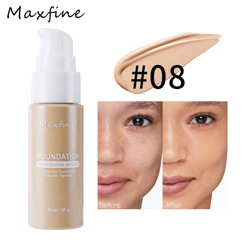 12-color liquid foundation, unparalleled wrinkle relieving and full coverage of high-definition liquid foundation, has a nourish - Tasawoq