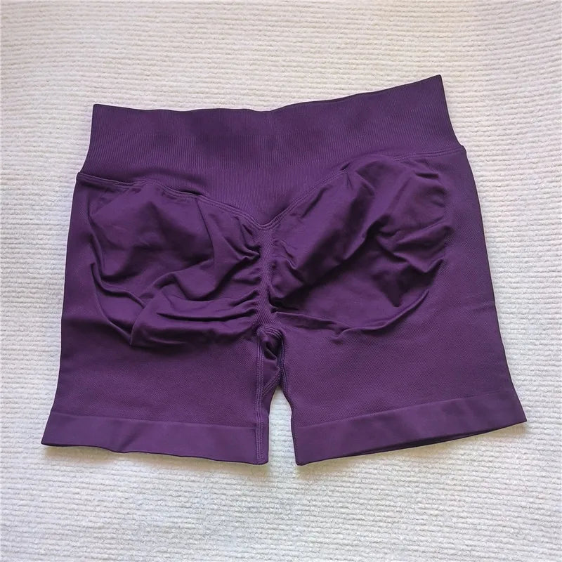 Gym Impact Running Shorts Scrunch Butt Shorts Women Biker Cycling Shorts Seamless Leggings Sexy Athletic Yoga Shorts - Tasawoq