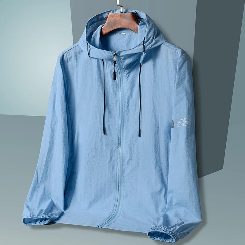 2025 Summer Hooded Jacket Men Women Sun Protection Clothing Fishing Hunting Clothes Quick Dry Skin Windbreaker - Tasawoq