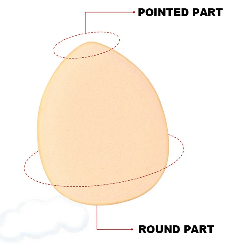 5/10Pcs Mini Finger Puff Foundation Small Air Cushion Powder Sponge Face Concealer BB Cream Cosmetic Applicator Makeup Tools - Tasawoq