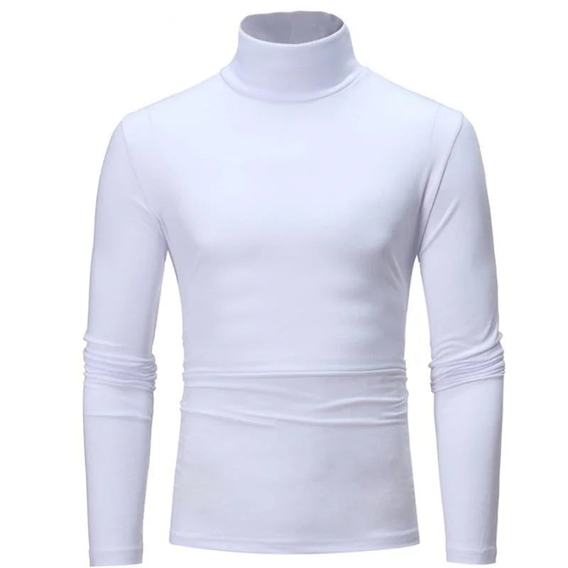 Thermal Underwear Tops Men Winter Clothes Thermal Shirt Autumn Men's Winter Tights High Neck Thin Slim Fit Long Sleeve T-shirt - Tasawoq