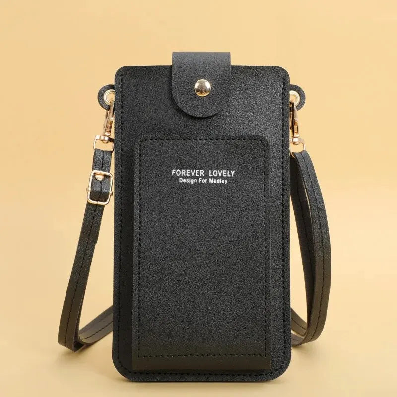 Women Bags Soft Leather Wallets Touch Screen Cell Phone Purse Crossbody Shoulder Strap Handbag for Female Cheap Women's Bags - Tasawoq