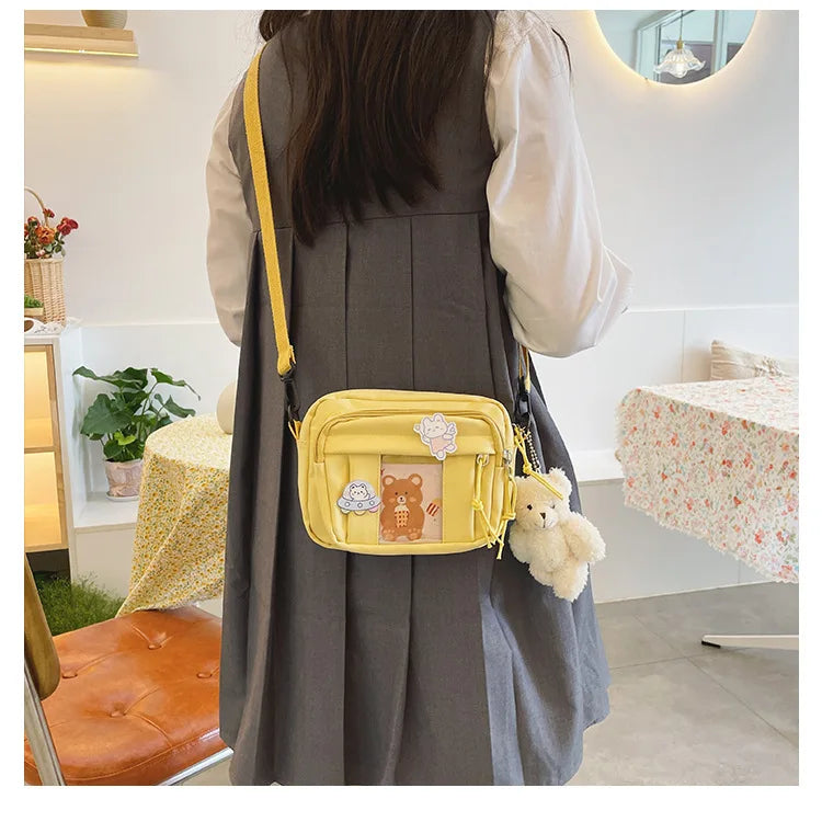 New Kawaii Bag Girls 2025 New JK Transparent Bag Small Crossbody Bag For Women Purses and Handbags Shoulder Bag Itabag Bolso - Tasawoq