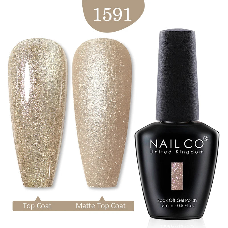 NAILCO Red Colors Series 15ML Nail Gel Polish Nail Supplies Semi Permanent For Nail Art Manicure Soak Off LED UV Hybrid Varnish - Tasawoq