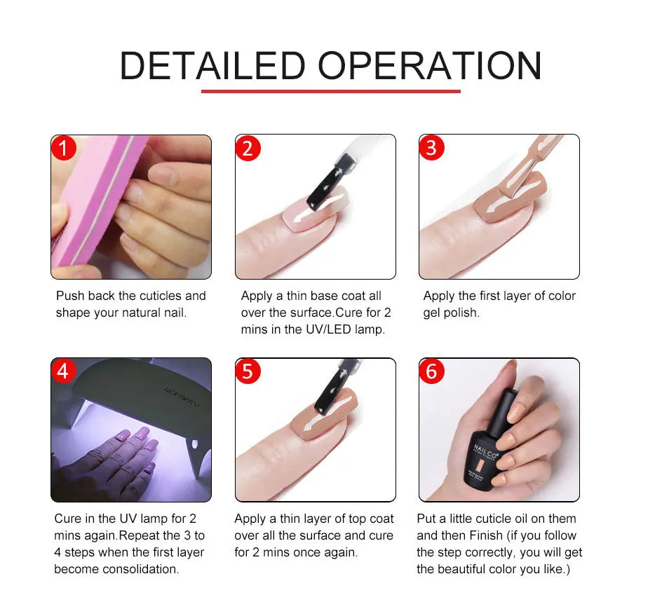 NAILCO 15ml Top Coat And Base Coat Art Design Gel Nail Polish UV Top Base Coat UV LED Soak Off Gel For Nail Decoration Varnish - Tasawoq