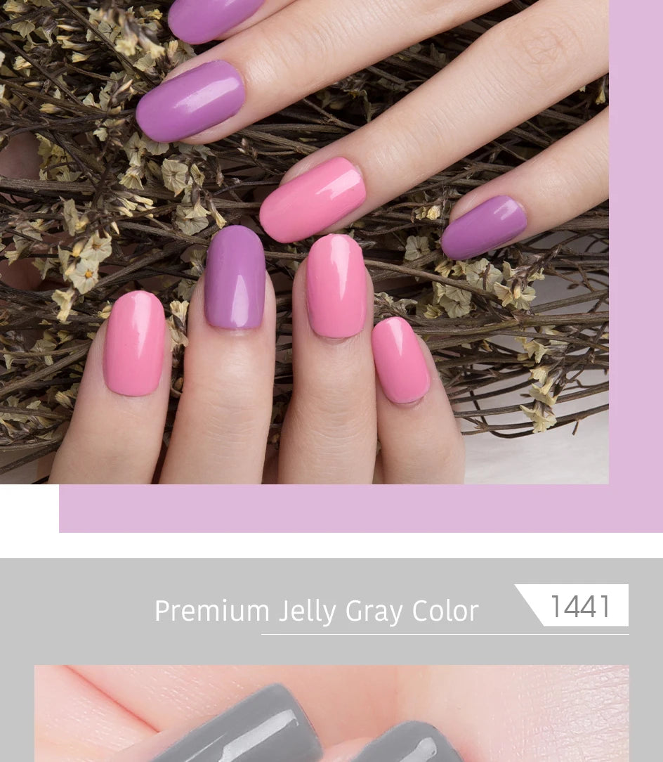 NAILCO Red Colors Series 15ML Nail Gel Polish Nail Supplies Semi Permanent For Nail Art Manicure Soak Off LED UV Hybrid Varnish - Tasawoq