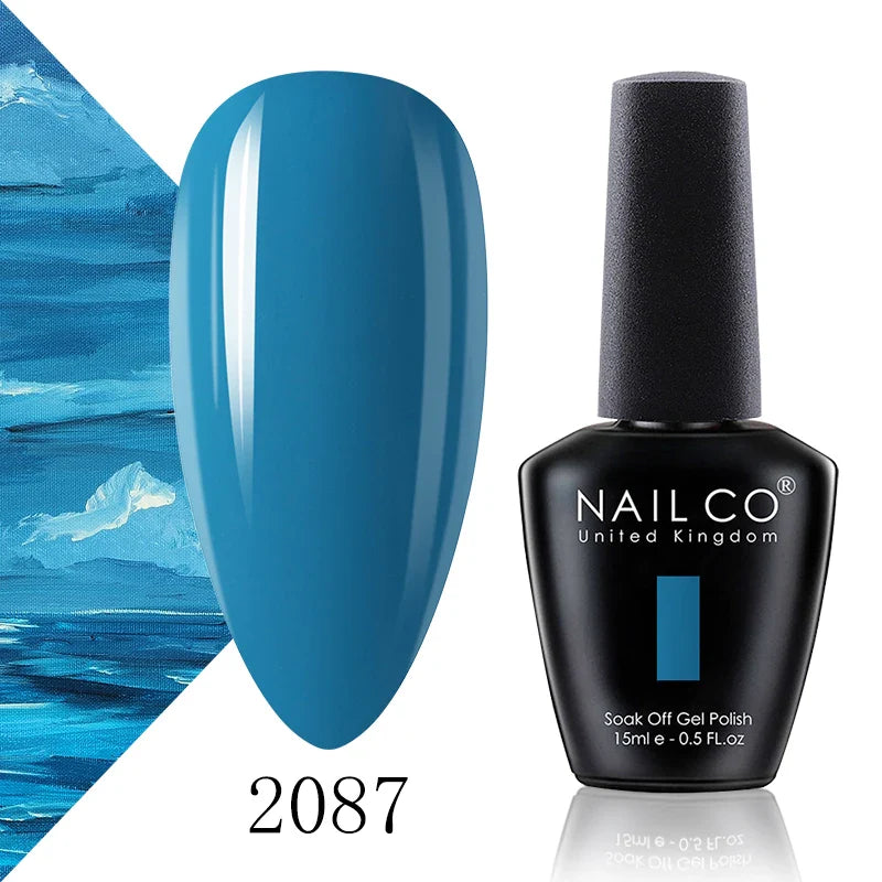 NAILCO 15ml Fresh Series Gel Nail Polish Design UV&LED Nail Gel Spring Summer Color Vernis Nail Art Glitter All For Manicure Set - Tasawoq