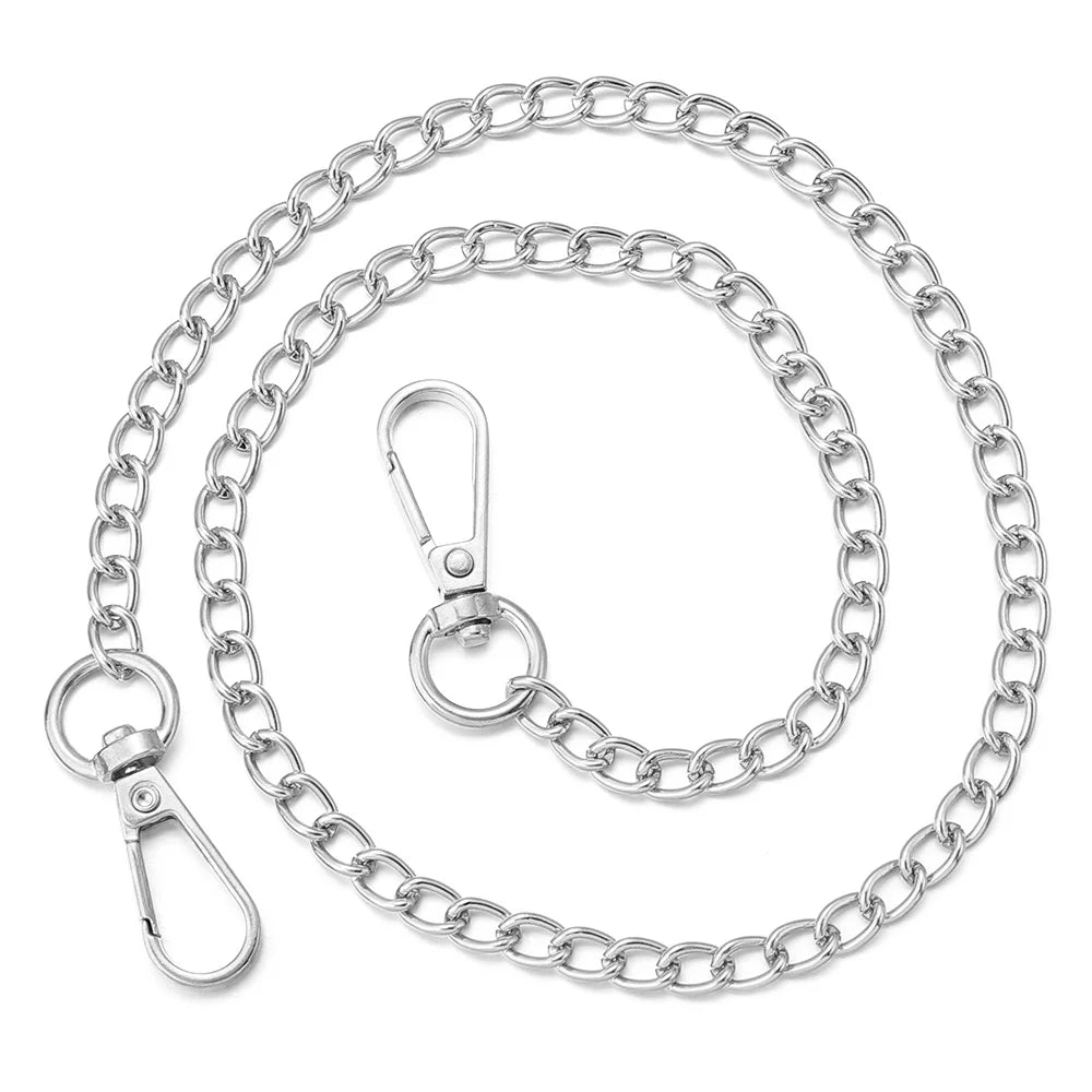 Metal Aluminum Replacement Bag Chain 20/40/80/120cm Women Shoulder strap for bags replace Crossbody chain Bag Accessories - Tasawoq