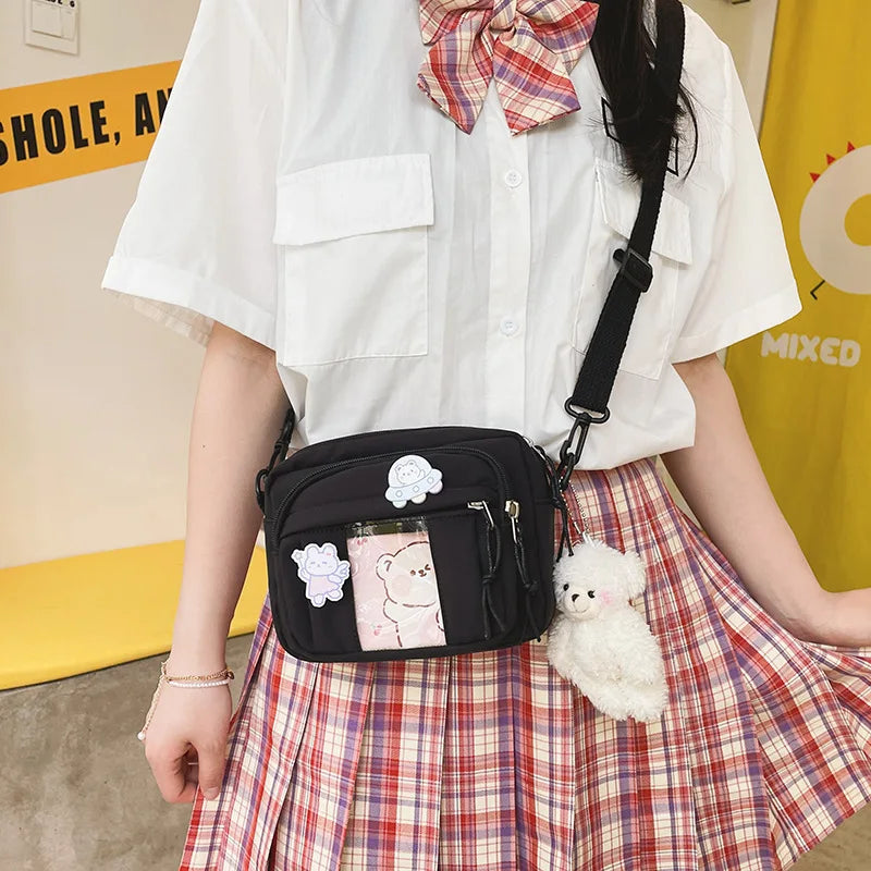 New Kawaii Bag Girls 2025 New JK Transparent Bag Small Crossbody Bag For Women Purses and Handbags Shoulder Bag Itabag Bolso - Tasawoq