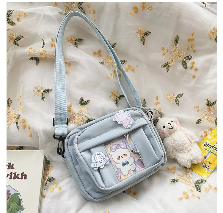 New Kawaii Bag Girls 2025 New JK Transparent Bag Small Crossbody Bag For Women Purses and Handbags Shoulder Bag Itabag Bolso - Tasawoq
