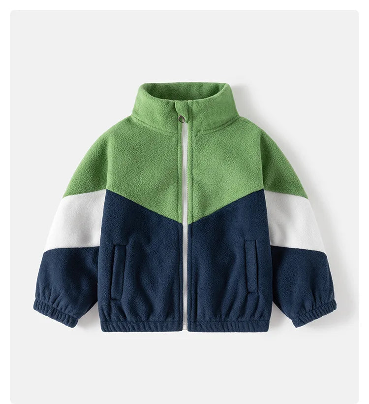 Children's Clothing Autumn Winter Fleece Thicken Warm Outwear Cute Cardigan Jackets Coats for Kids Coats Jackets for Boys - Tasawoq