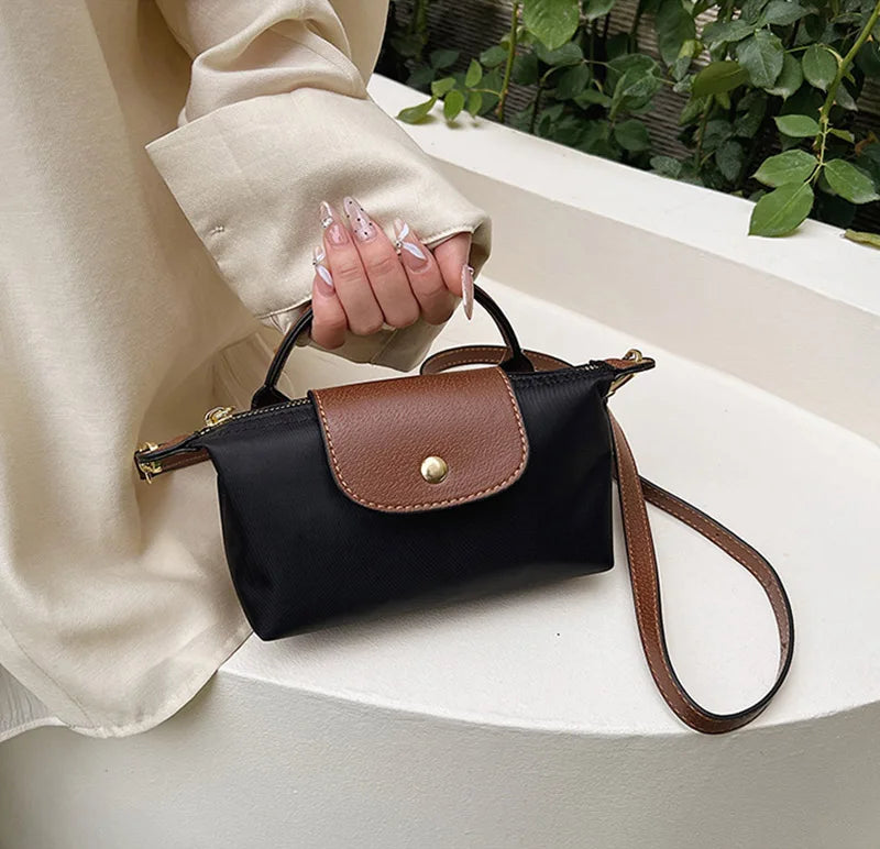 Fashion Small Shopping Shoulder Bag for Women Ladies Nylon Handbags Removable Shoulder Strap Crossbody Bag Female Student Pocket - Tasawoq