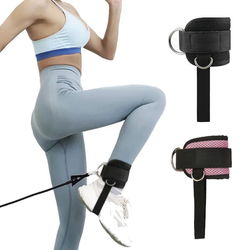 1PC Padded Ankle Straps Ankle Straps for Cable Machines Double D-Ring Fitness Ankle Cuffs for Gym Workouts Rebate Leg Extensions - Tasawoq