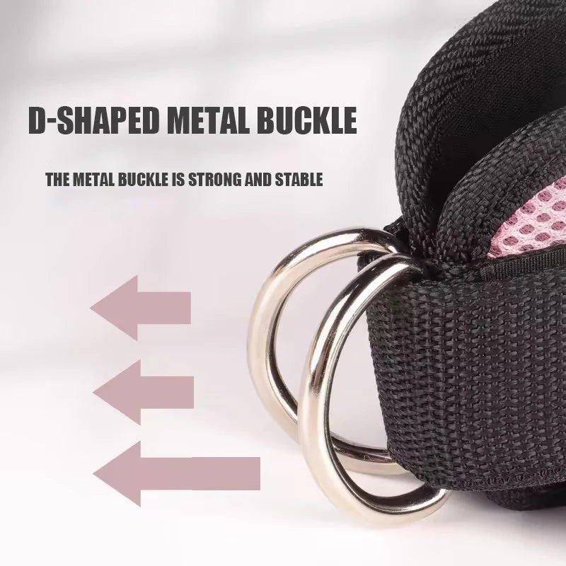 1PC Padded Ankle Straps Ankle Straps for Cable Machines Double D-Ring Fitness Ankle Cuffs for Gym Workouts Rebate Leg Extensions - Tasawoq