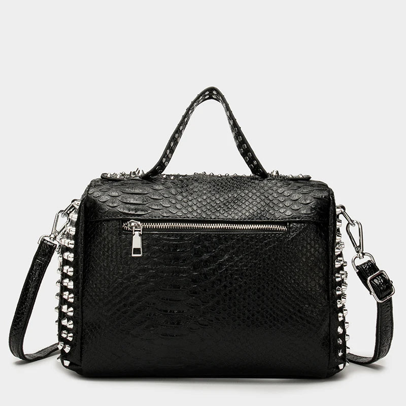 Women's bag luxury designer purses and handbags Shoulder bags vintage Rivet tote bag for women Large capacity travel bag purse - Tasawoq