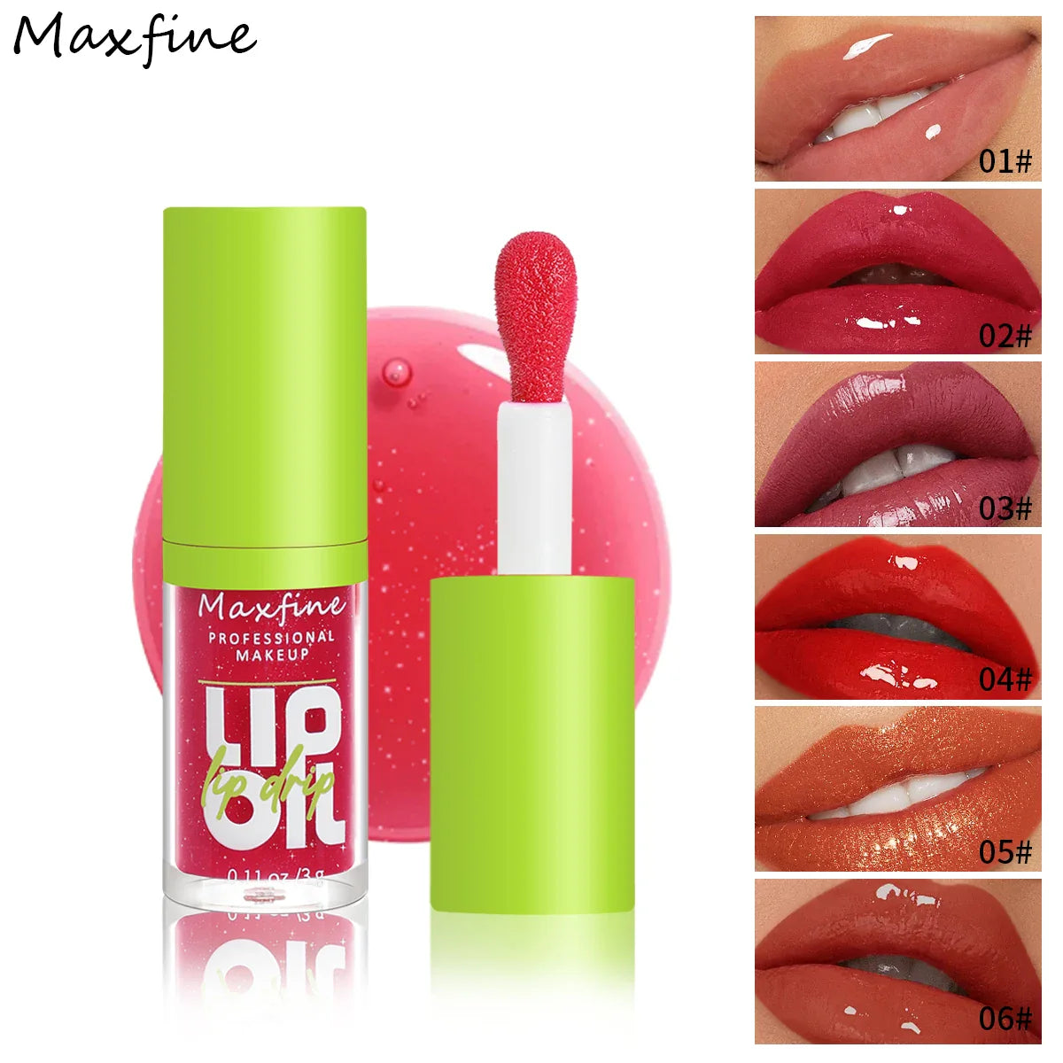 6-tone moisturizing lip gloss luminous oil lip gloss, moisturizing transparent liquid lip gloss, natural lip enhancer, make lips - Tasawoq