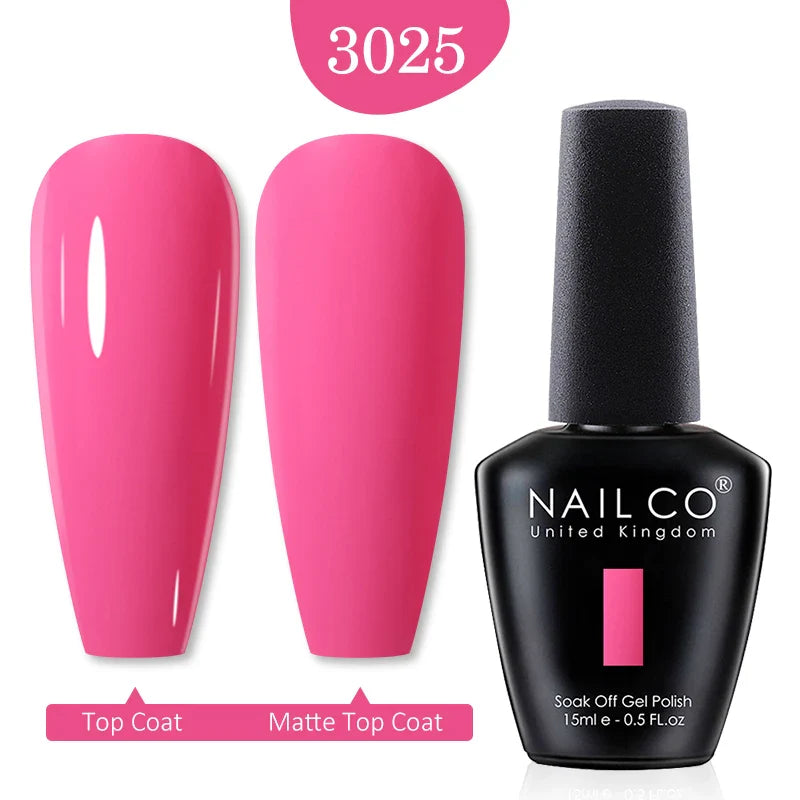 NAILCO Red Colors Series 15ML Nail Gel Polish Nail Supplies Semi Permanent For Nail Art Manicure Soak Off LED UV Hybrid Varnish - Tasawoq