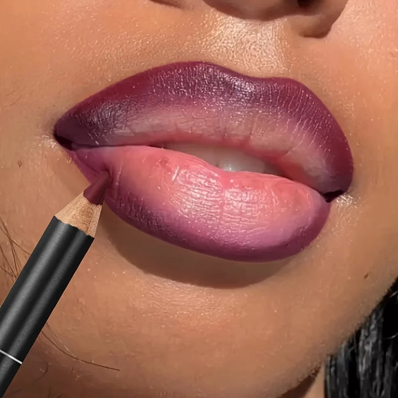 Luxury Matte Lip Liner, Long-Lasting, Smooth Application for Perfect Outline & Filling, Versatile Shades for All Skin Types - Tasawoq
