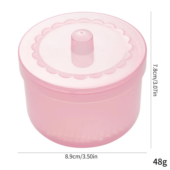 Nail Drill Bits Disinfection Box Double Layer Filtration Cleaning Box Manicure Storage Case Nail Brush Cleaning Container - Tasawoq