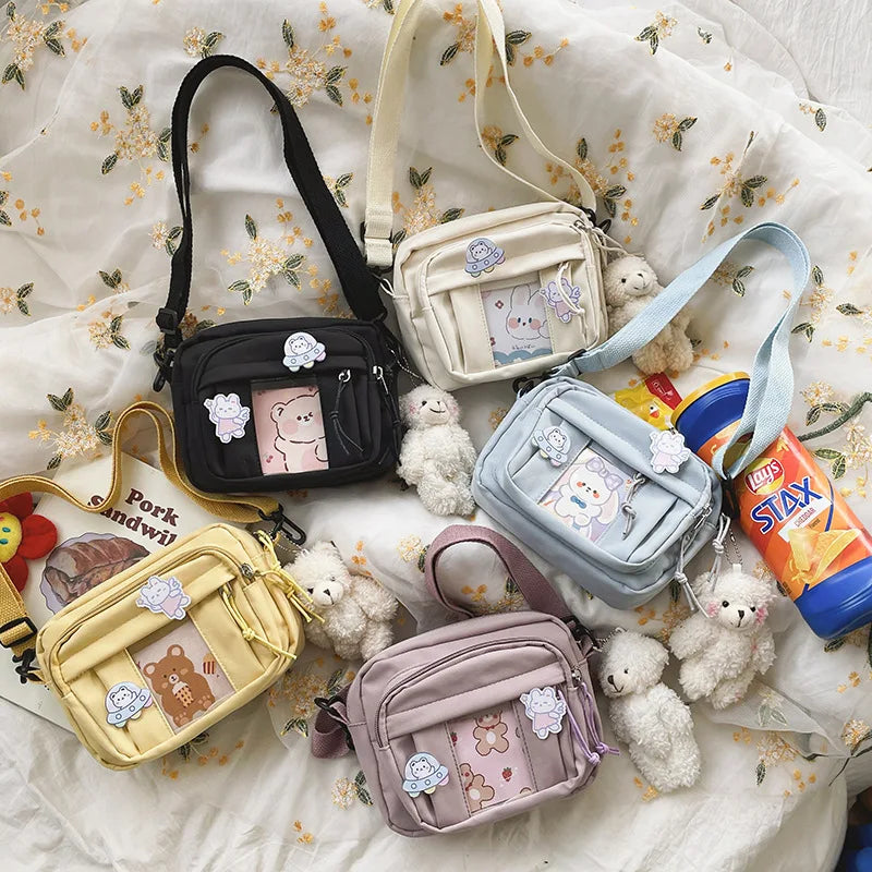 New Kawaii Bag Girls 2025 New JK Transparent Bag Small Crossbody Bag For Women Purses and Handbags Shoulder Bag Itabag Bolso - Tasawoq