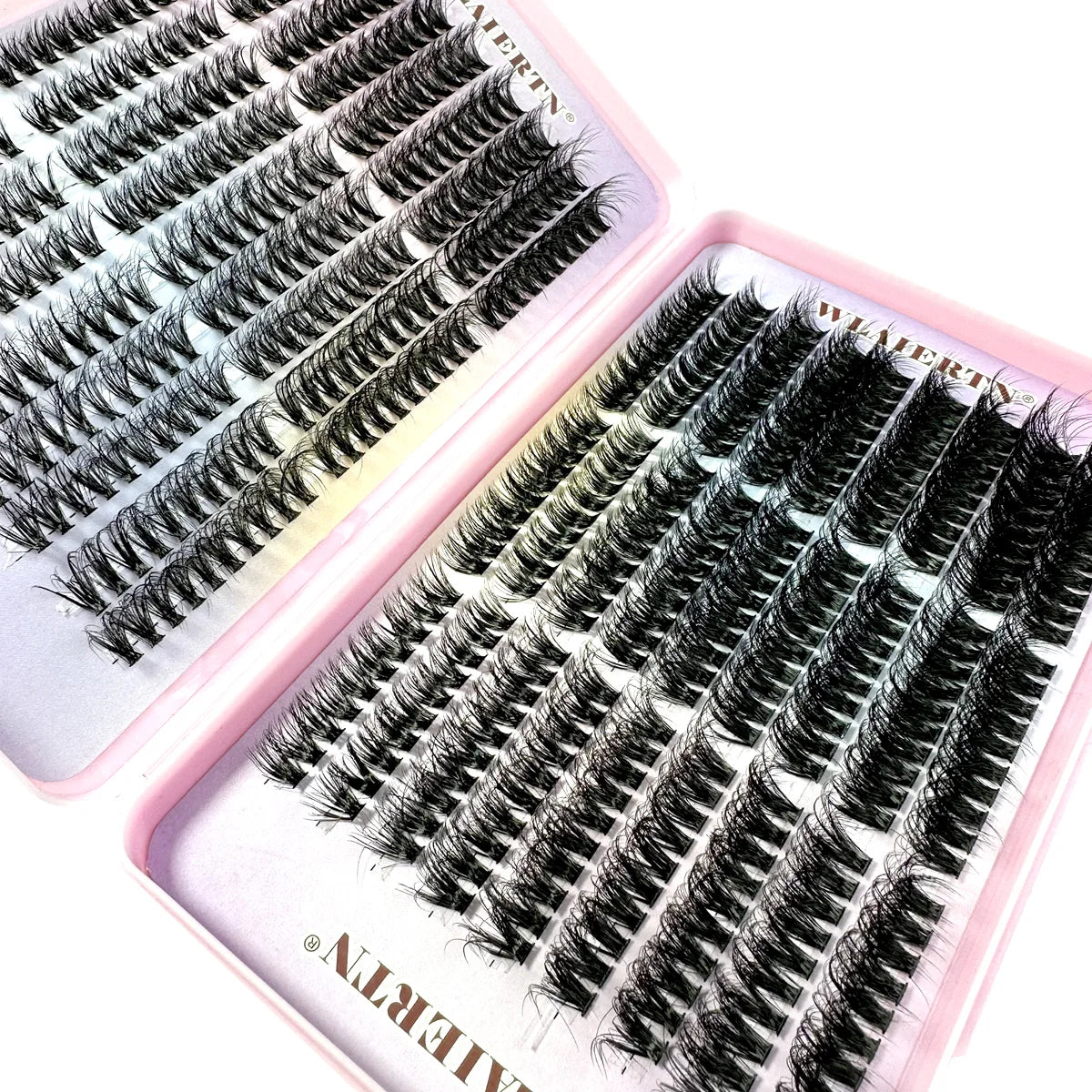 Faux Mink Eyelashes 540Cluster C Curled 9-16mm Mixed Natural Eyelash Extension 3D Russian Strip Personal Eyelash Makeup Tool - Tasawoq