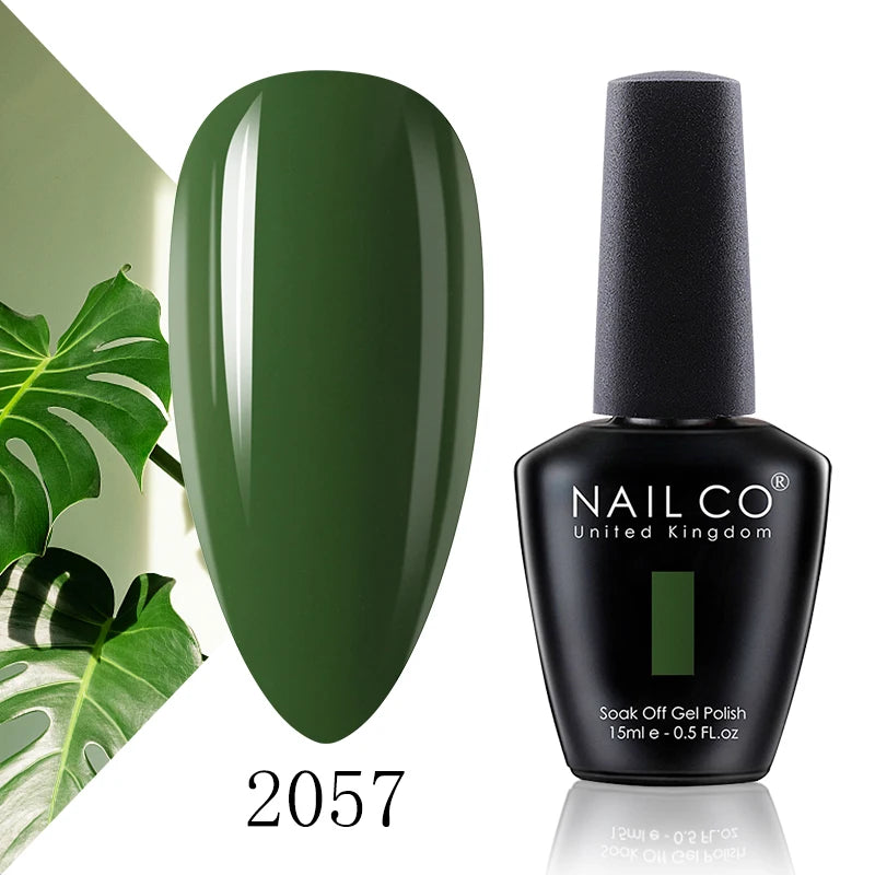 NAILCO 15ml Fresh Series Gel Nail Polish Design UV&LED Nail Gel Spring Summer Color Vernis Nail Art Glitter All For Manicure Set - Tasawoq