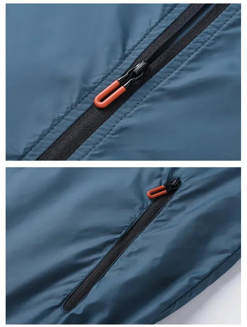 Sunscreen Coats Men's Breathable Sports Waterproof Jacket Summer UV Protection Outdoor Fishing Skin Clothing - Tasawoq