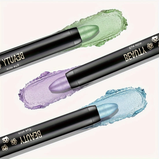 16 Colors Pearlescent Eyeliner, Color Glitter Waterproof Long-Lasting Eye Makeup Non-smudge Eyeliner - Tasawoq