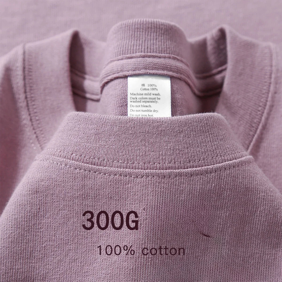 Summer Cotton Heavy Duty 300grams American Pure Cotton Short Sleeves T-shirt Men Casual Base Top Oversized T Shirt - Tasawoq