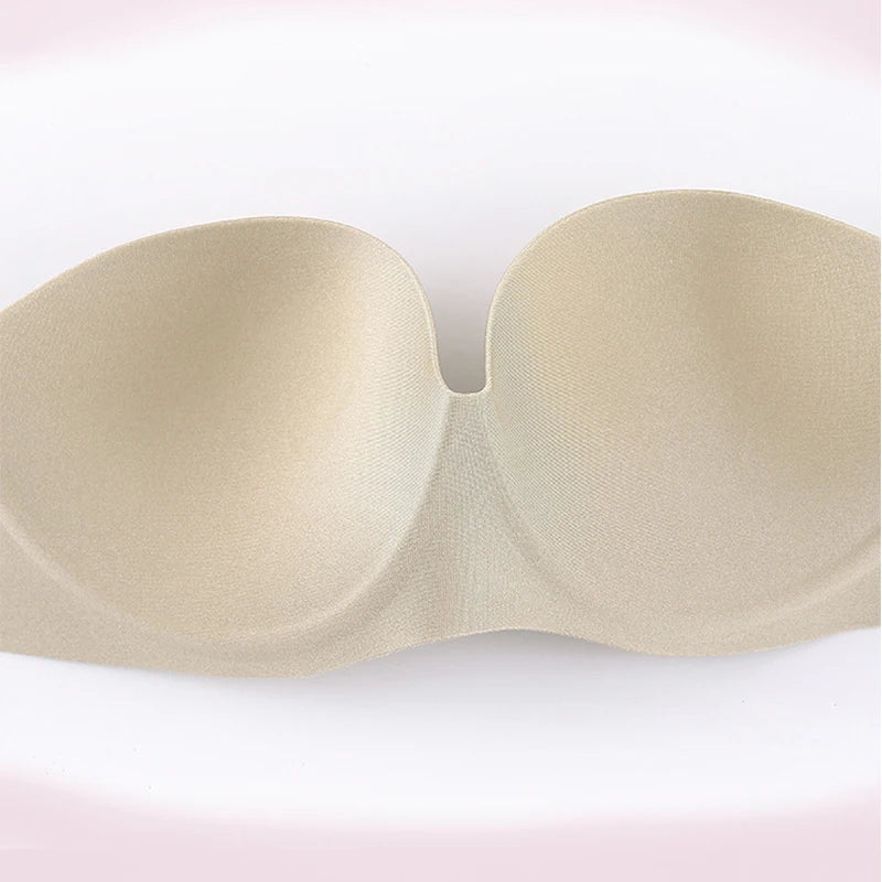 FINETOO Front Closure Sexy Push Up Bra Women Invisible Bras Underwear Lingerie For Female Brassiere Strapless Seamless Bralette - Tasawoq