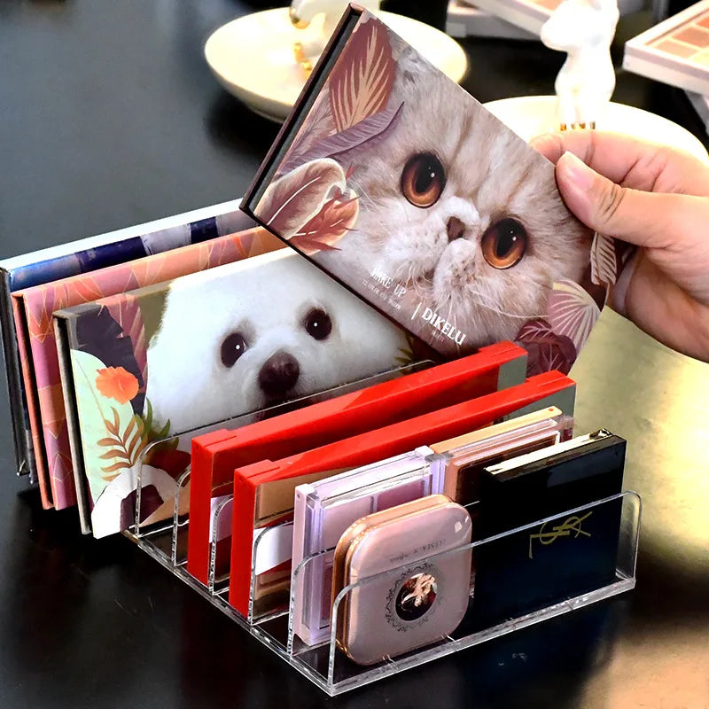 Eyeshadow Palette Organizer Eyepowder Storage Tray Cosmetics Rack Makeup Tools Compartment Holder For Women makeup organizer - Tasawoq
