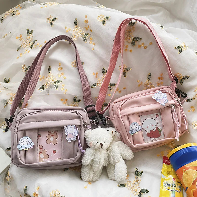 New Kawaii Bag Girls 2025 New JK Transparent Bag Small Crossbody Bag For Women Purses and Handbags Shoulder Bag Itabag Bolso - Tasawoq