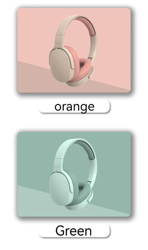 #P2961 Wireless Bluetooth 5.3 Headphones Over Ear Hifi Stereo Headset True Sports With Earphones TF/AUX Music Player with HD Mic - Tasawoq