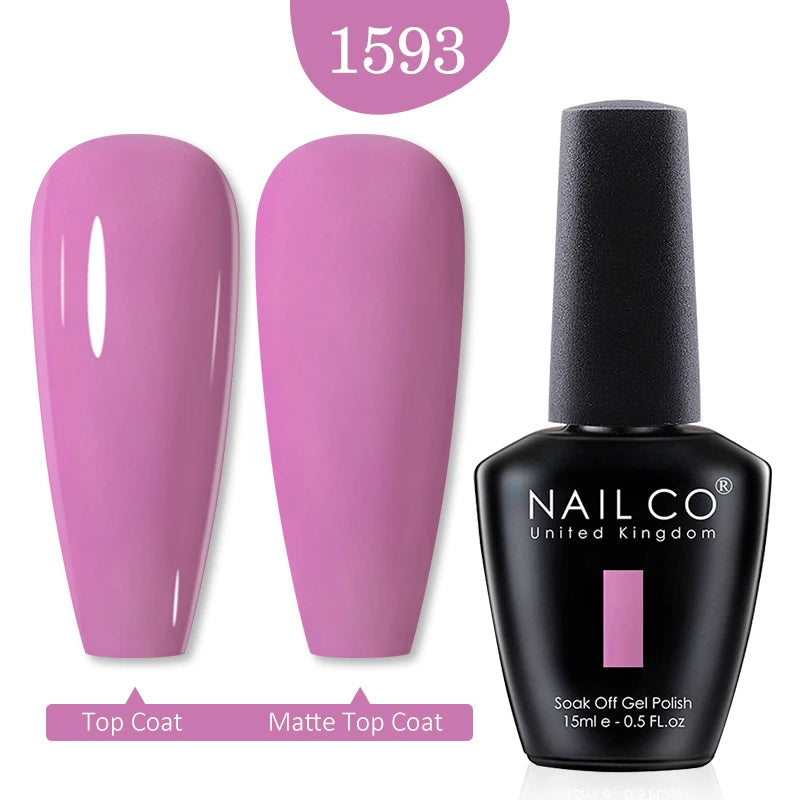 NAILCO Red Colors Series 15ML Nail Gel Polish Nail Supplies Semi Permanent For Nail Art Manicure Soak Off LED UV Hybrid Varnish - Tasawoq
