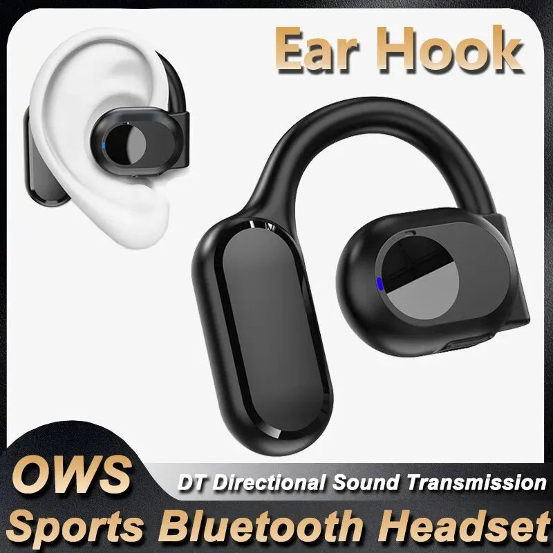 Wireless Headphones Bluetooth Headset With Microphone Bone Conduction Handsfree Noise Canceling Earphones For Driving Audifonos - Tasawoq
